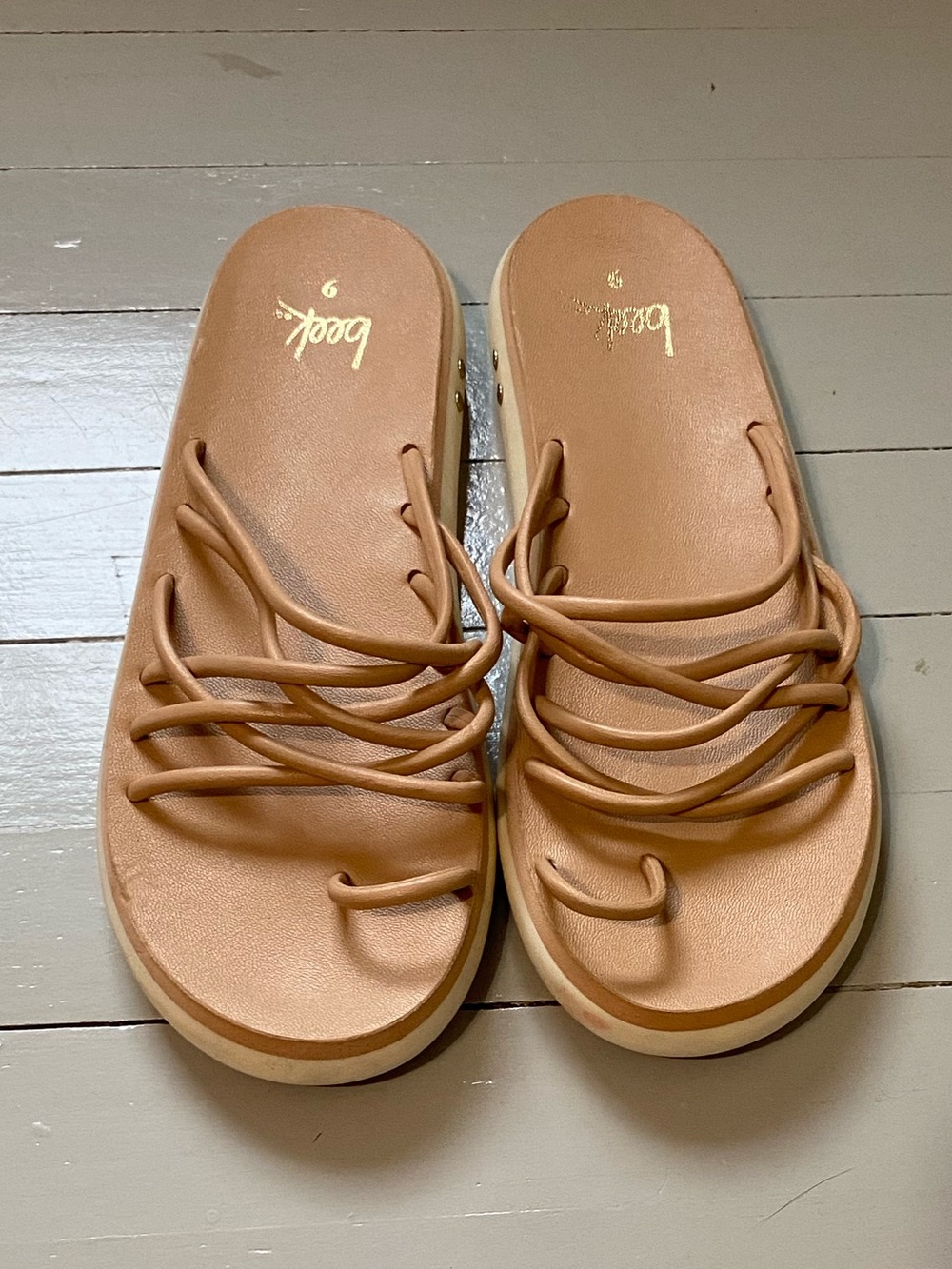 Beek beige strappy sandals - Picture 4 of 7